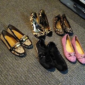 5 pairs of shoes